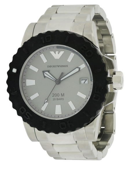  Shop Authentic Emporio Armani Bracelet Collection Black Dial Silver Steel Strap Watch For Men - AR5970 - Luxxuri