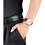  Shop Authentic Emporio Armani Sportivo Chronograph White Dial Brown Leather Strap Watch For Men - AR5996 - Luxxuri