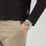  Shop Authentic Emporio Armani Meccanico Automatic Silver Dial Silver Steel Strap Watch for Men - AR60006 - Luxxuri