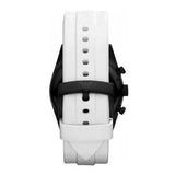  Shop Authentic Emporio Armani Sportivo Chronograph Black Dial White Rubber Strap Watch For Men - AR6112 - Luxxuri