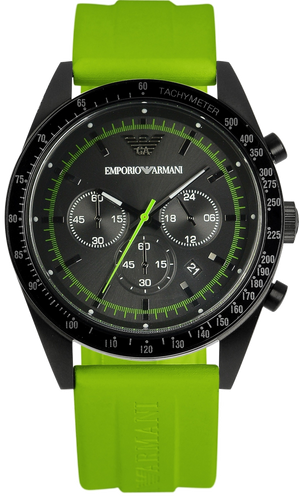  Shop Authentic Emporio Armani Sports Analog Black Dial Green Rubber Strap Watch For Men - AR6115 - Luxxuri