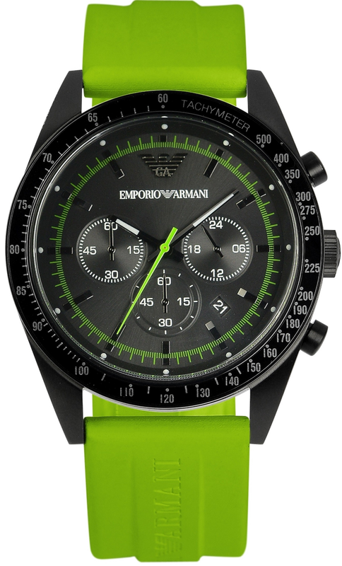  Shop Authentic Emporio Armani Sports Analog Black Dial Green Rubber Strap Watch For Men - AR6115 - Luxxuri