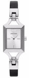  Shop Authentic Emporio Armani Chiara Analog Silver Dial Black Leather Strap Watch For Women - AR7372 - Luxxuri