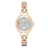  Shop Authentic Emporio Armani Chiara Quartz Crystals White Dial Rose Gold Leather Strap Watch For Women - AR7437 - Luxxuri