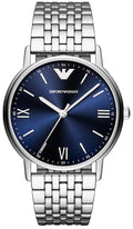  Shop Authentic Emporio Armani Kappa Quartz Blue Dial Silver Steel Strap Watch For Men - AR80010 - Luxxuri