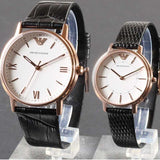  Shop Authentic Emporio Armani Kappa Quartz White Dial Black Leather Strap Watch For Men - AR80015 - Luxxuri