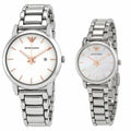 Shop Authentic Emporio Armani Quartz White Dial Silver Steel Strap Watch For Men - AR90000 - Luxxuri
