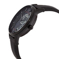  Shop Authentic Emporio Armani Meccanico Skeleton Black Dial Black Leather Strap Watch For Men - AR60046 - Luxxuri