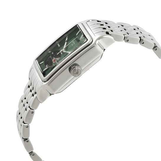  Shop Authentic Emporio Armani Meccanico Automatic Green Dial Silver Steel Strap Watch For Men - AR60067 - Luxxuri