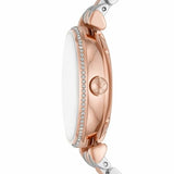  Shop Authentic Emporio Armani Meccanico Automatic Mother of Pearl Dial Two Tone Steel Strap Watch For Women - AR60049 - Luxxuri