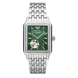  Shop Authentic Emporio Armani Meccanico Automatic Green Dial Silver Steel Strap Watch For Men - AR60067 - Luxxuri