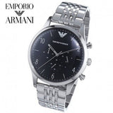  Shop Authentic Emporio Armani Beta Chronograph Black Dial Steel Strap Watch For Men - AR1863 - Luxxuri