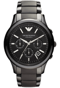  Shop Authentic Emporio Armani Ceramica Chronograph  Black Dial Black Strap Watch For Men - AR1452 - Luxxuri