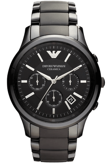  Shop Authentic Emporio Armani Ceramica Chronograph  Black Dial Black Strap Watch For Men - AR1452 - Luxxuri