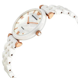  Shop Authentic Emporio Armani Ceramica Mother of Pearl Dial White Ceramic Strap Watch For Women - AR1486 - Luxxuri