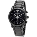  Shop Authentic Emporio Armani Ceramica Chronograph  Black Dial Black Strap Watch For Men - AR1452 - Luxxuri