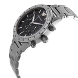  Shop Authentic Emporio Armani Mario Chronograph Black Dial Silver Steel Strap Watch For Men - AR11241 - Luxxuri