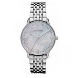  Shop Authentic Emporio Armani Classic Quartz Mother of Pearl Dial Silver Steel Strap Watch For Women - AR1602 - Luxxuri