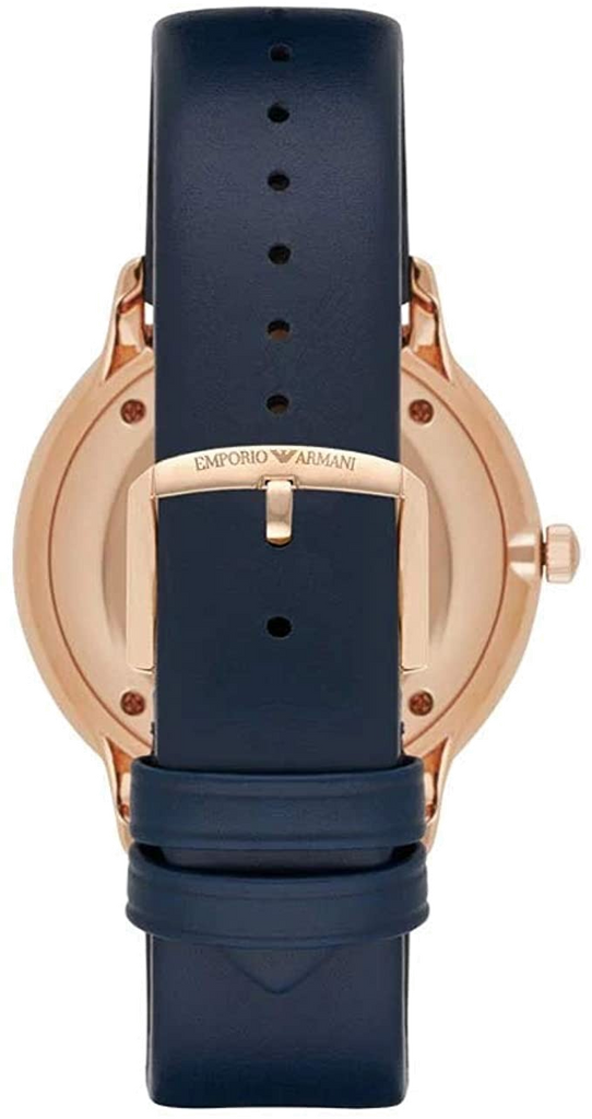  Shop Authentic Emporio Armani Classic Quartz Blue Dial Blue Leather Strap Watch For Men  - AR2071 - Luxxuri