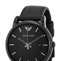  Shop Authentic Emporio Armani Classic Black Dial Black Leather Strap Watch For Men - AR1732 - Luxxuri