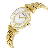  Shop Authentic Emporio Armani Gianni T Bar White Mother of Pearl Dial Gold Steel Strap Watch For Women - AR1907 - Luxxuri