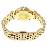  Shop Authentic Emporio Armani Gianni T Bar White Mother of Pearl Dial Gold Steel Strap Watch For Women - AR1907 - Luxxuri