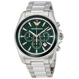  Shop Authentic Emporio Armani Sportivo Chronograph Blue Dial Silver Steel Strap Watch For Men - AR6090 - Luxxuri