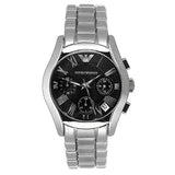  Shop Authentic Emporio Armani Velente Chronograph Black Dial Silver Steel Strap Watch For Women - AR0674 - Luxxuri