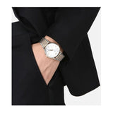  Shop Authentic Emporio Armani Kappa Quartz Silver Dial Two Tone Mesh Bracelet Watch For Men - AR11093 - Luxxuri