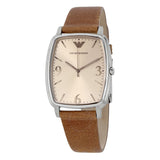  Shop Authentic Emporio Armani Epsilon Quartz Brown Dial Brown Leather Strap Watch For Men - AR2489 - Luxxuri
