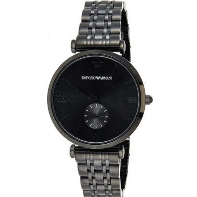  Shop Authentic Emporio Armani Gianni T Bar Analog Black Dial Black Steel Strap Watch For Men - AR11299 - Luxxuri