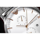  Shop Authentic Emporio Armani Chonograph SIlver Dial Silver Steel Strap Watch For Men - AR1933 - Luxxuri