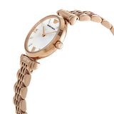 Shop Authentic Emporio Armani Gianni T-Bar Mother of Pearl Dial Rose Gold Steel Strap Watch For Women - AR11316 - Luxxuri
