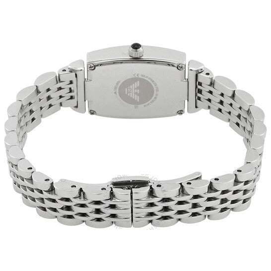  Shop Authentic Emporio Armani Gianni T-Bar Quartz White Dial Silver Steel Strap Watch For Women - AR11405 - Luxxuri
