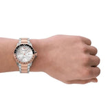  Shop Authentic Emporio Armani Sea Explorer GMT Quartz White Dial Two Tone Steel Strap Watch For Men - AR11591 - Luxxuri