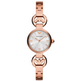  Shop Authentic Emporio Armani Retro Quartz Silver Dial Rose Gold Steel Strap Watch For Women - AR1776 - Luxxuri