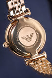  Shop Authentic Emporio Armani T-Bar Gianni Crystal Pave Dial Rose Gold Steel Strap Watch For Women - AR11244 - Luxxuri