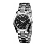  Shop Authentic Emporio Armani Velente Chronograph Black Dial Silver Steel Strap Watch For Women - AR0674 - Luxxuri