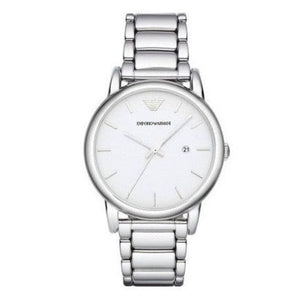  Shop Authentic Emporio Armani Classic Luigi Quartz Silver Dial Silver Steel Strap Watch For Men - AR1854 - Luxxuri