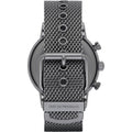  Shop Authentic Emporio Armani Chronograph Blue Dial Gun Metallic Mesh Bracelet Watch For Men - AR1979 - Luxxuri