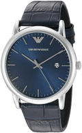  Shop Authentic Emporio Armani Gianni T Bar Quartz Blue Dial Blue Leather Strap Watch For Men - AR11300 - Luxxuri