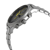  Shop Authentic Emporio Armani Luigi Chronograph Black Dial Silver Steel Strap Watch For Men - AR11324 - Luxxuri