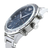  Shop Authentic Emporio Armani Mario Chronograph Blue Dial Silver Steel Strap Watch For Men - AR11306 - Luxxuri