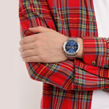  Shop Authentic Emporio Armani Mario Chronograph Blue Dial Silver Steel Strap Watch For Men - AR11306 - Luxxuri