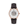  Shop Authentic Emporio Armani Meccanico White Dial Brown Leather Strap Watch For Men - AR1920 - Luxxuri