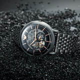  Shop Authentic Emporio Armani Automatic Multifunction Black Dial Black Mesh Bracelet Watch For Men - AR60025 - Luxxuri