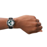  Shop Authentic Emporio Armani Renato Chronograph Silver Dial Black Leather Strap Watch for Men - AR11473 - Luxxuri