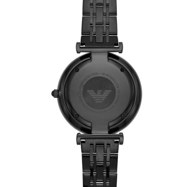  Shop Authentic Emporio Armani Gianni T Bar Analog Black Dial Black Steel Strap Watch For Men - AR11299 - Luxxuri