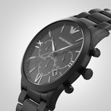 Shop Authentic Emporio Armani Giovanni Chronograph Black Dial Black Steel Strap Watch For Men - AR11349 - Luxxuri