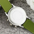  Shop Authentic Emporio Armani Chronograph White Dial Green Rubber Strap Watch For Men - AR11022 - Luxxuri